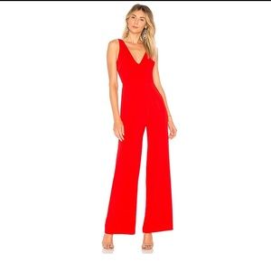 By the way brand red jumpsuit